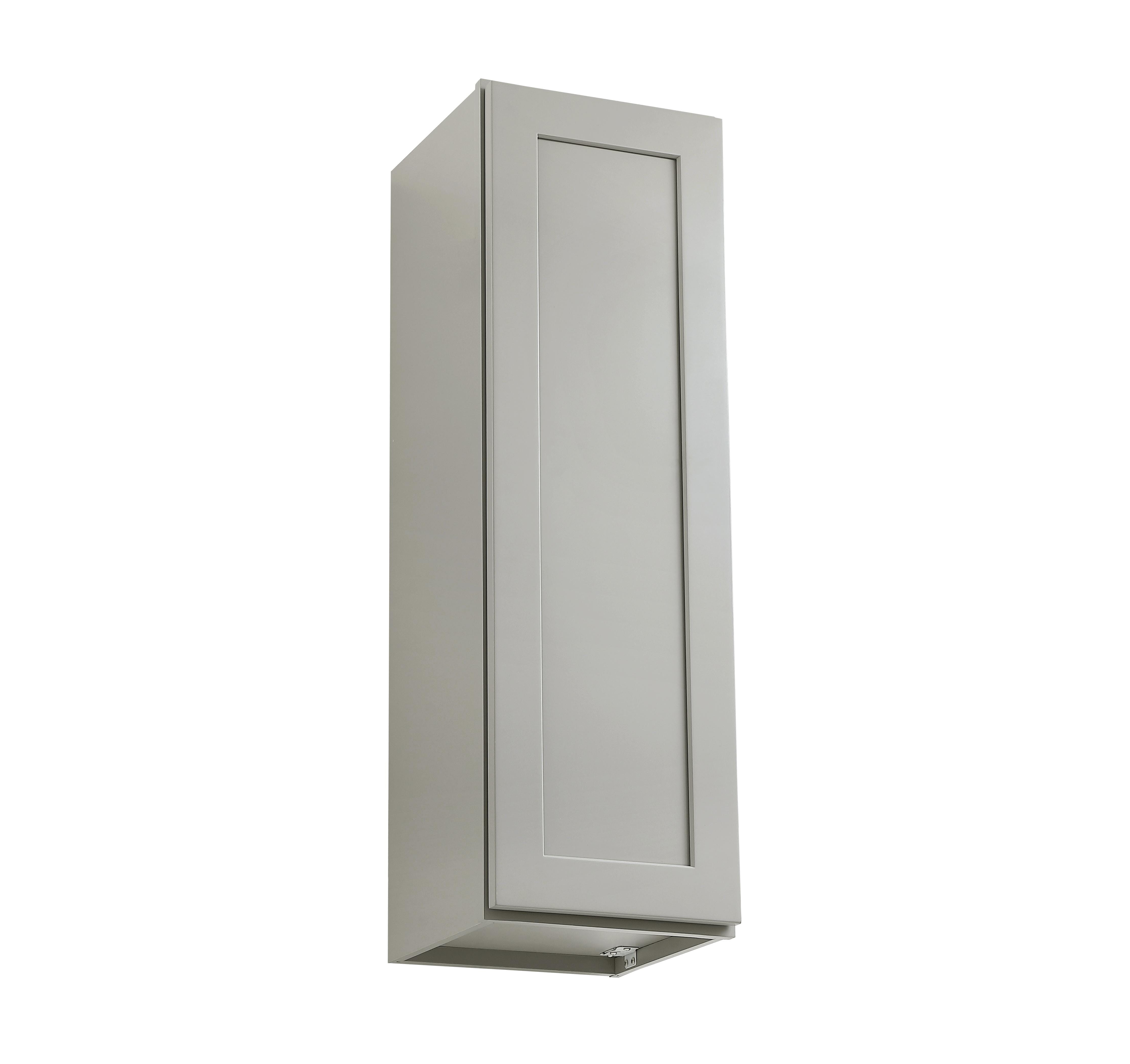 Installation Manual
Specification Sheet
Dimensions
Length: 12"
Width: 12"
Height: 39"
Specifications
Assembly Required: Yes
Distressed Finish: No
Finish (Color): Grey
Rubberwood and Plywood
Product Shape: Rectangle
Product Type: Kitchen Wall Cabinet
Product Warranty: 1 year limited
Weight: 27.6
Wire Included: No
Wood Type: Rubberwood
Shipment type: Small Parcel
Drawers
Drawers Included: No
Shelves
Number of Shelves: 2 - alternate view