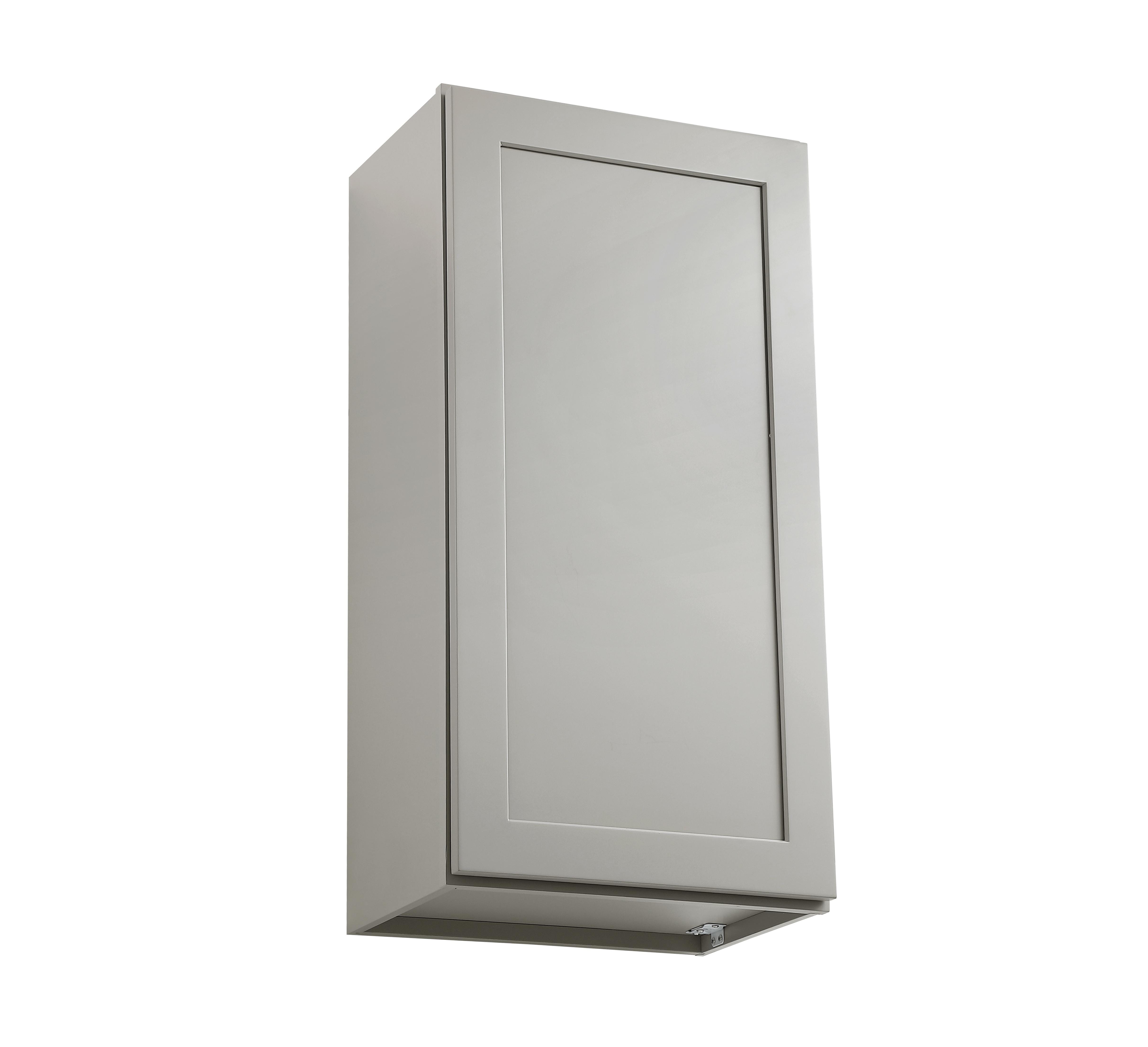 Installation Manual
Specification Sheet
Dimensions
Length: 18"
Width: 12"
Height: 36"
Specifications
Assembly Required: Yes
Distressed Finish: No
Finish (Color): Grey
Rubberwood and Plywood
Product Shape: Rectangle
Product Type: Kitchen Wall Cabinet
Product Warranty: 1 year limited
Weight: 30.87
Wire Included: No
Wood Type: Rubberwood
Shipment type: Small Parcel
Drawers
Drawers Included: No
Shelves
Number of Shelves: 2 - alternate view