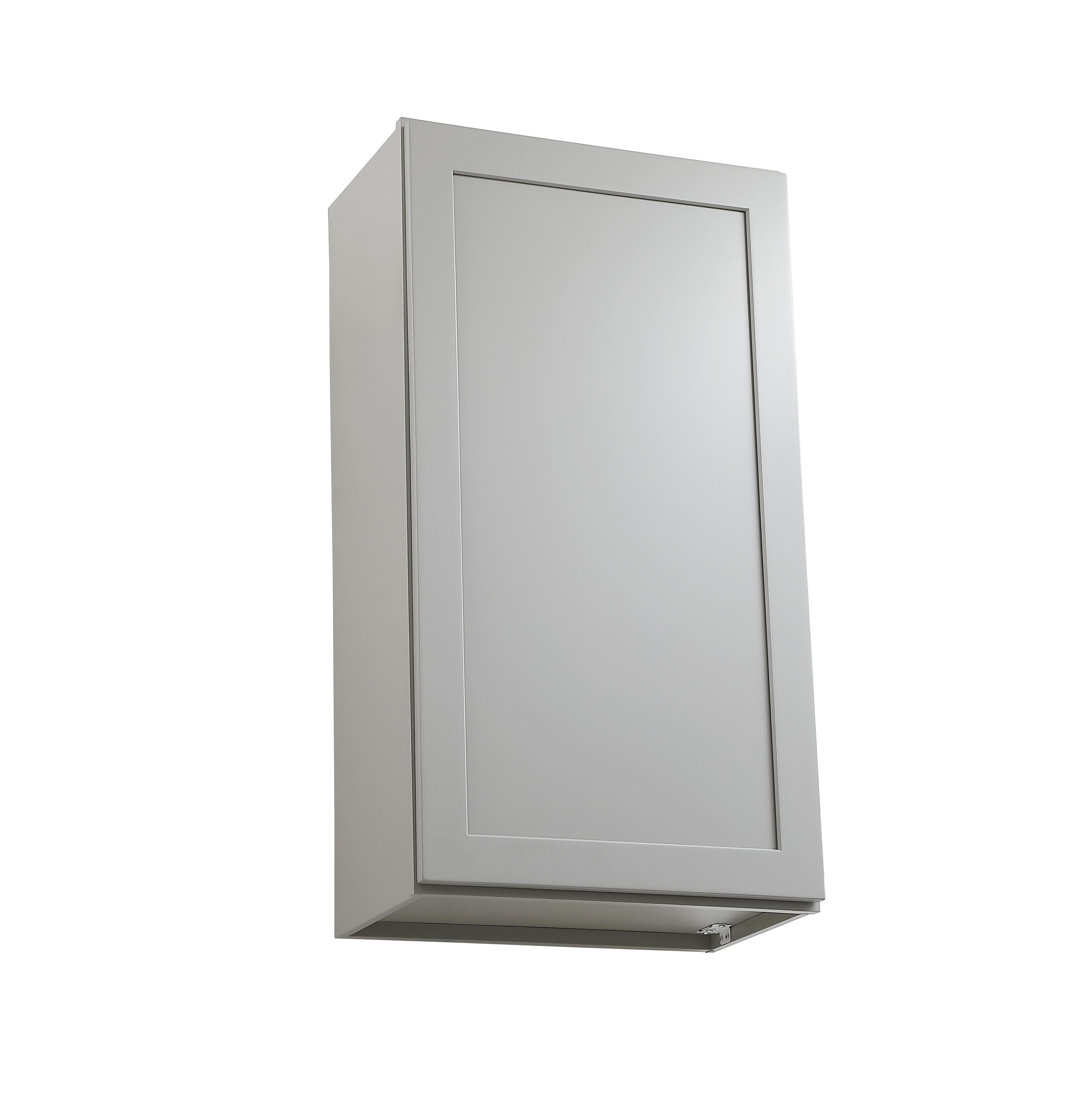 Installation Manual
Specification Sheet
Dimensions
Length: 21"
Width: 12"
Height: 39"
Specifications
Assembly Required: Yes
Distressed Finish: No
Finish (Color): Grey
Rubberwood and Plywood
Product Shape: Rectangle
Product Type: Kitchen Wall Cabinet
Product Warranty: 1 year limited
Weight: 37.7
Wire Included: No
Wood Type: Rubberwood
Shipment type: Small Parcel
Drawers
Drawers Included: No
Shelves
Number of Shelves: 2 - alternate view