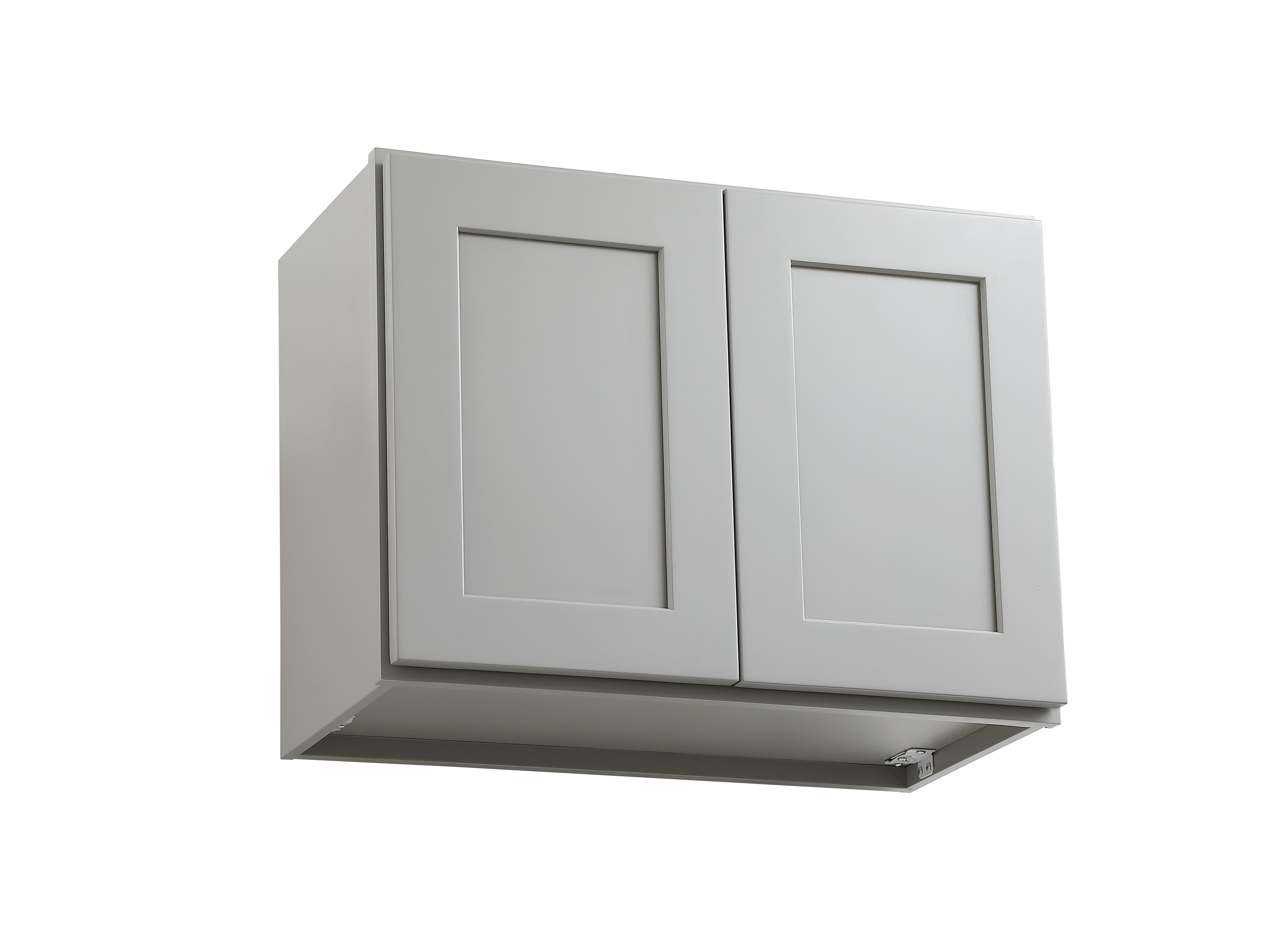 Installation Manual
Specification Sheet
Dimensions
Length: 24"
Width: 12"
Height: 18"
Specifications
Assembly Required: Yes
Distressed Finish: No
Finish (Color): Grey
Rubberwood and Plywood
Product Shape: Rectangle
Product Type: Kitchen Wall Cabinet
Product Warranty: 1 year limited
Weight: 24.3
Wire Included: No
Wood Type: Rubberwood
Shipment type: Small Parcel
Drawers
Drawers Included: No
Shelves
Number of Shelves: 1 - alternate view