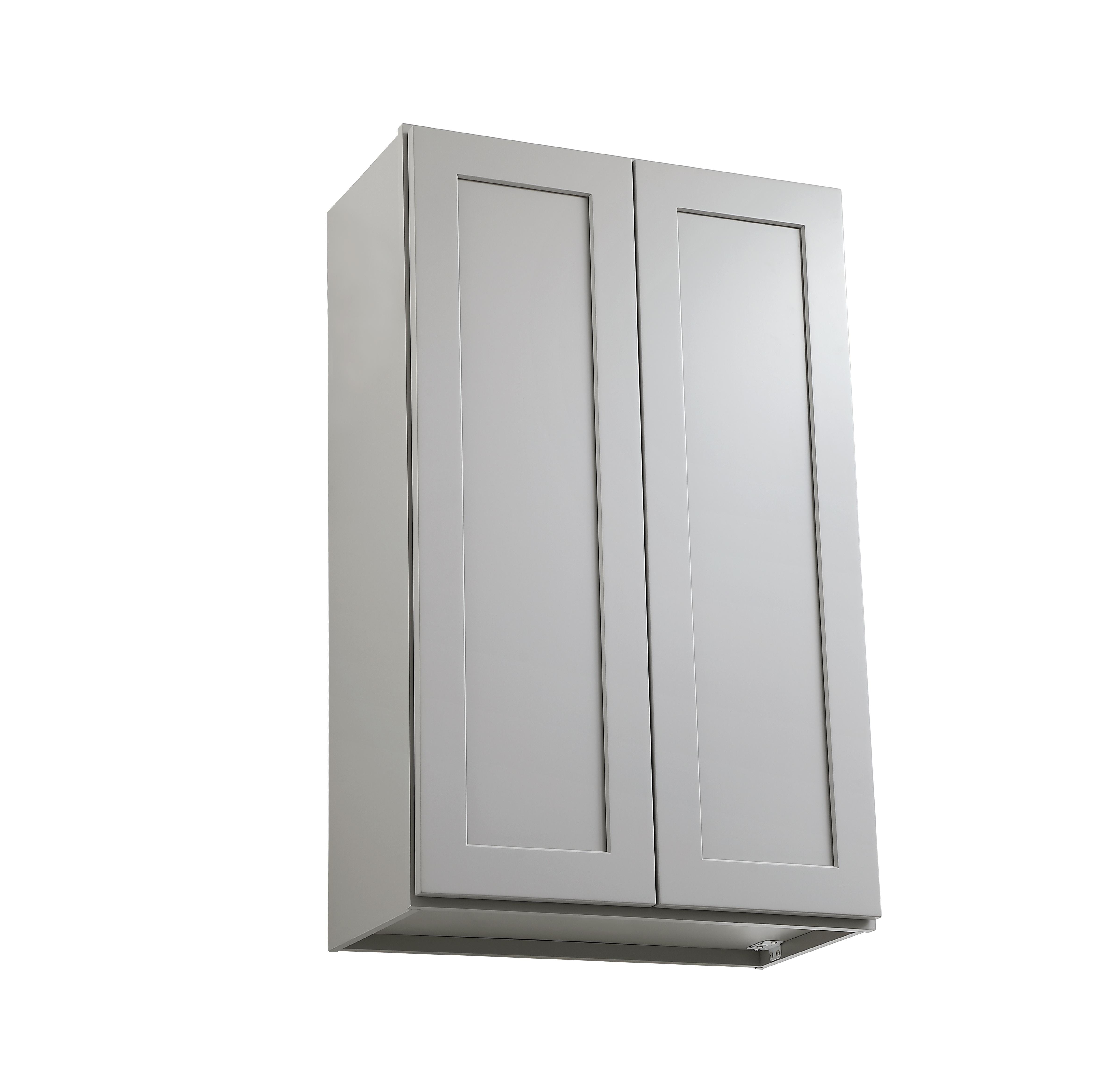 Installation Manual
Specification Sheet
Dimensions
Length: 24"
Width: 12"
Height: 39"
Specifications
Assembly Required: Yes
Distressed Finish: No
Finish (Color): Grey
Rubberwood and Plywood
Product Shape: Rectangle
Product Type: Kitchen Wall Cabinet
Product Warranty: 1 year limited
Weight: 43
Wire Included: No
Wood Type: Rubberwood
Shipment type: Small Parcel
Drawers
Drawers Included: No
Shelves
Number of Shelves: 2 - alternate view