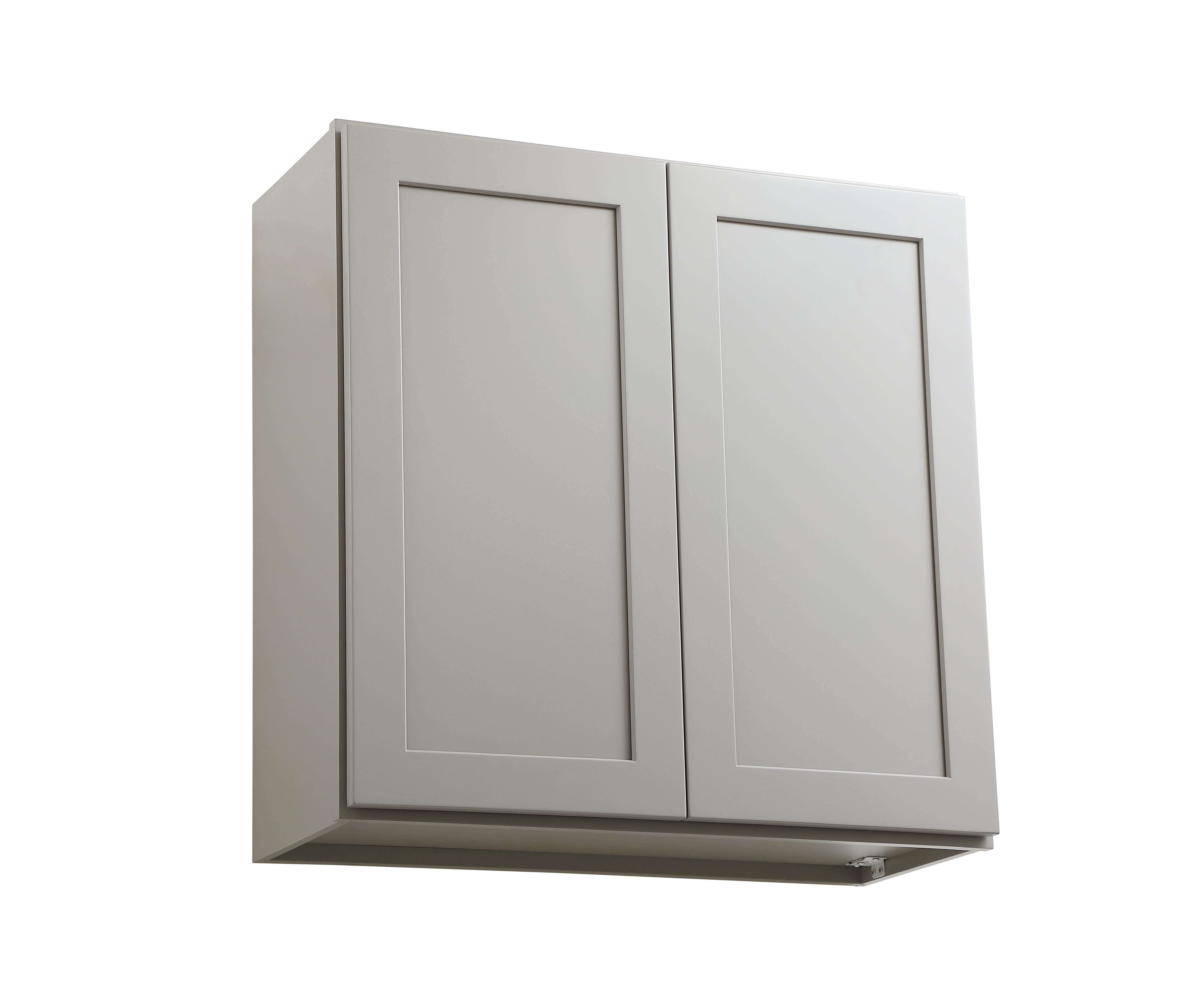 Installation Manual
Specification Sheet
Dimensions
Length: 30"
Width: 12"
Height: 30"
Specifications
Assembly Required: Yes
Distressed Finish: No
Finish (Color): Grey
Rubberwood and Plywood
Product Shape: Rectangle
Product Type: Kitchen Wall Cabinet
Product Warranty: 1 year limited
Weight: 44.1
Wire Included: No
Wood Type: Rubberwood
Shipment type: Small Parcel
Drawers
Drawers Included: No
Shelves
Number of Shelves: 2 - alternate view