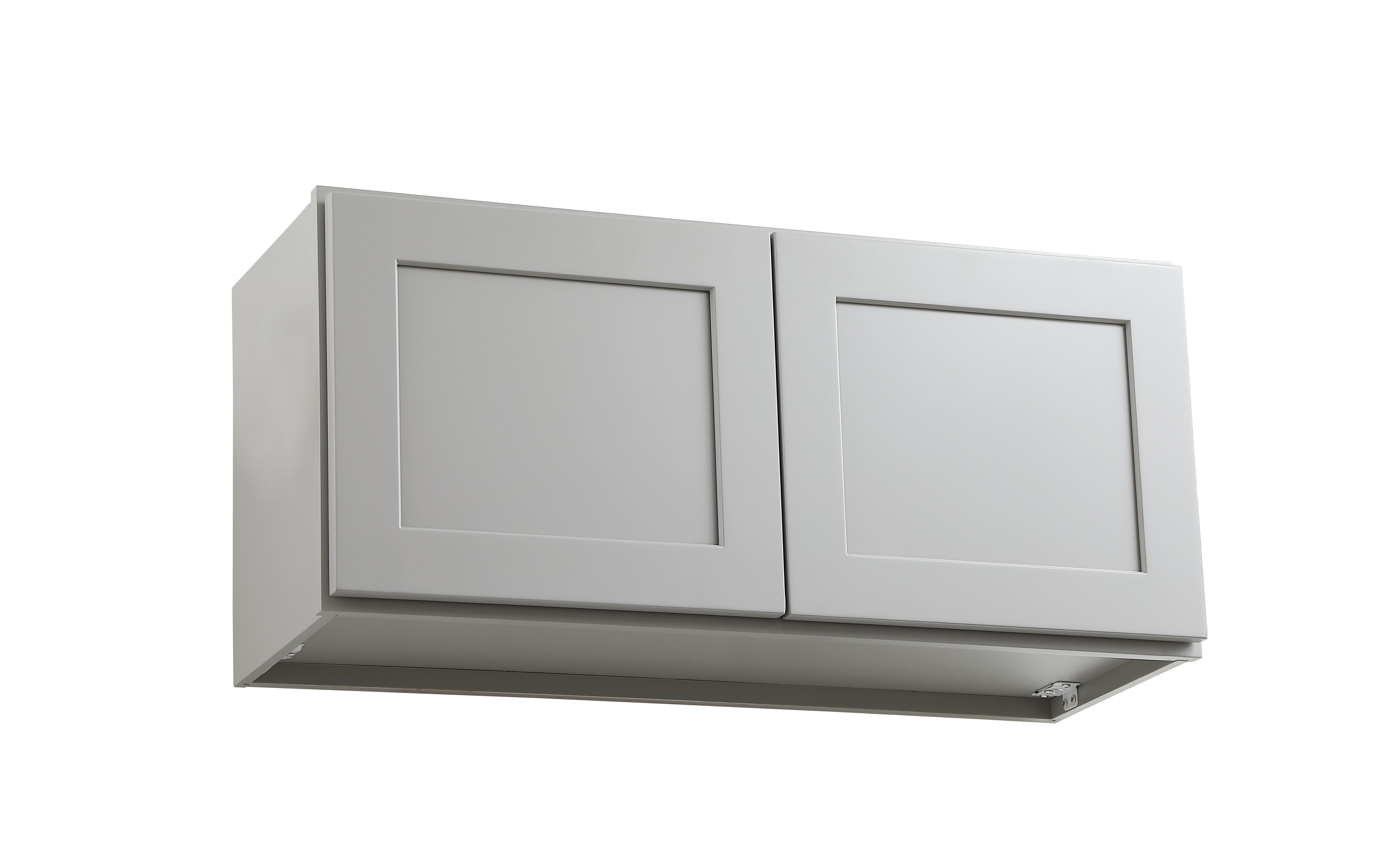Installation Manual
Specification Sheet
Dimensions
Length: 33"
Width: 12"
Height: 15"
Specifications
Assembly Required: Yes
Distressed Finish: No
Finish (Color): Grey
Rubberwood and Plywood
Product Shape: Rectangle
Product Type: Kitchen Wall Cabinet
Product Warranty: 1 year limited
Weight: 25.4
Wire Included: No
Wood Type: Rubberwood
Shipment type: Small Parcel
Drawers
Drawers Included: No - alternate view