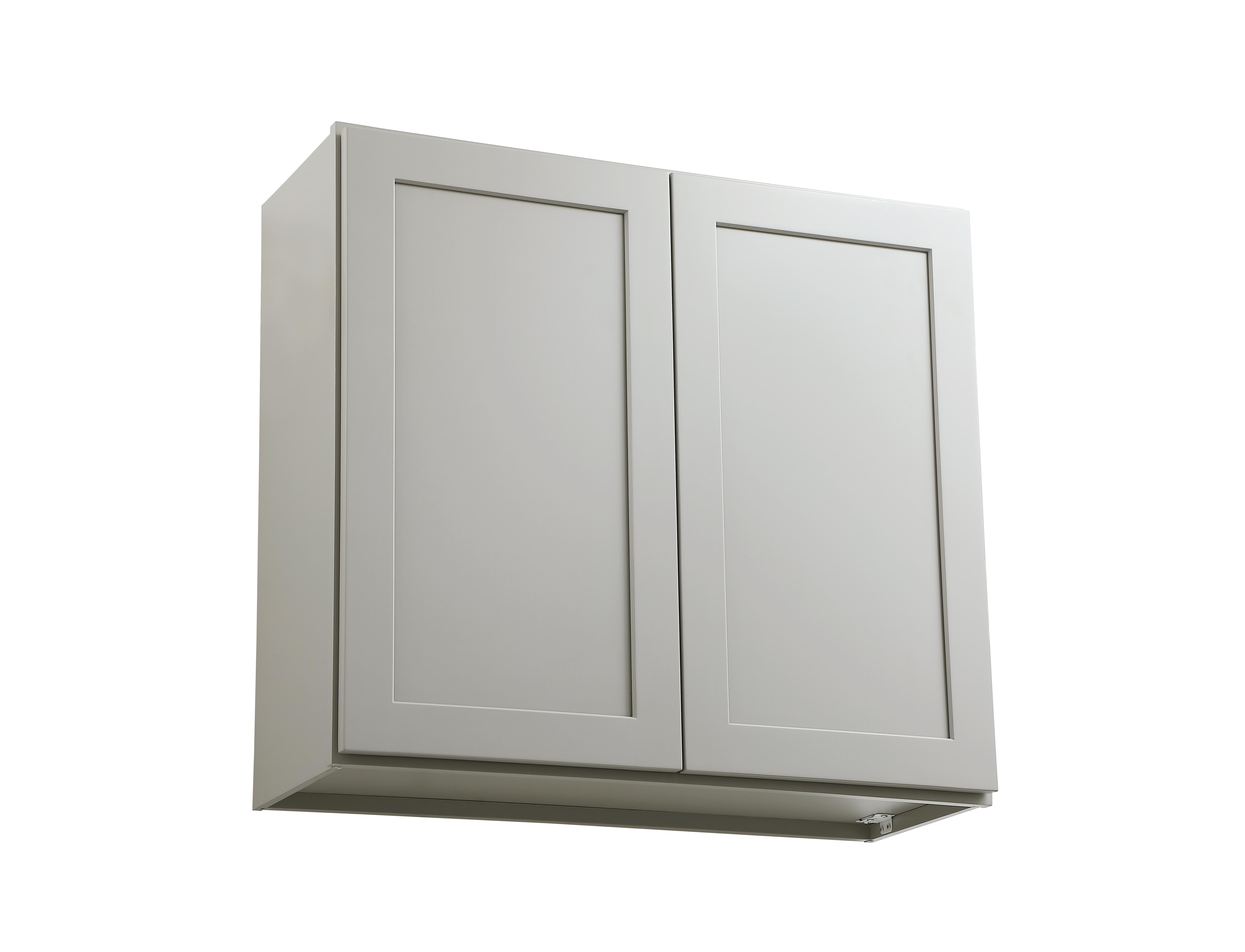 Installation Manual
Specification Sheet
Dimensions
Length: 33"
Width: 12"
Height: 30"
Specifications
Assembly Required: Yes
Distressed Finish: No
Finish (Color): Grey
Rubberwood and Plywood
Product Shape: Rectangle
Product Type: Kitchen Wall Cabinet
Product Warranty: 1 year limited
Weight: 45.5
Wire Included: No
Wood Type: Rubberwood
Shipment type: Small Parcel
Drawers
Drawers Included: No
Shelves
Number of Shelves: 2 - alternate view