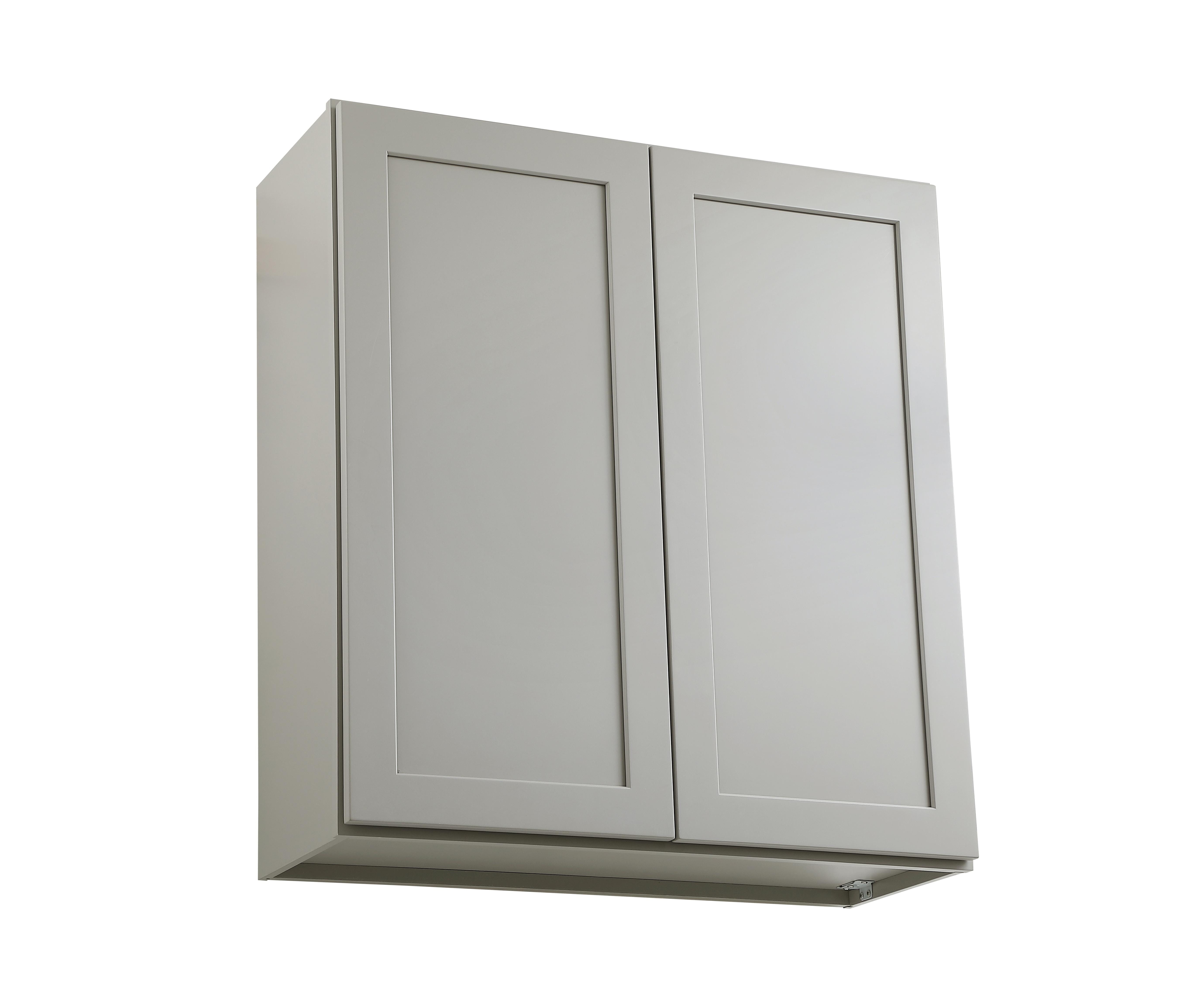 Installation Manual
Specification Sheet
Dimensions
Length: 33"
Width: 12"
Height: 36"
Specifications
Assembly Required: Yes
Distressed Finish: No
Finish (Color): Grey
Rubberwood and Plywood
Product Shape: Rectangle
Product Type: Kitchen Wall Cabinet
Product Warranty: 1 year limited
Weight: 49.28
Wire Included: No
Wood Type: Rubberwood
Shipment type: Small Parcel
Drawers
Drawers Included: No
Shelves
Number of Shelves: 2 - alternate view