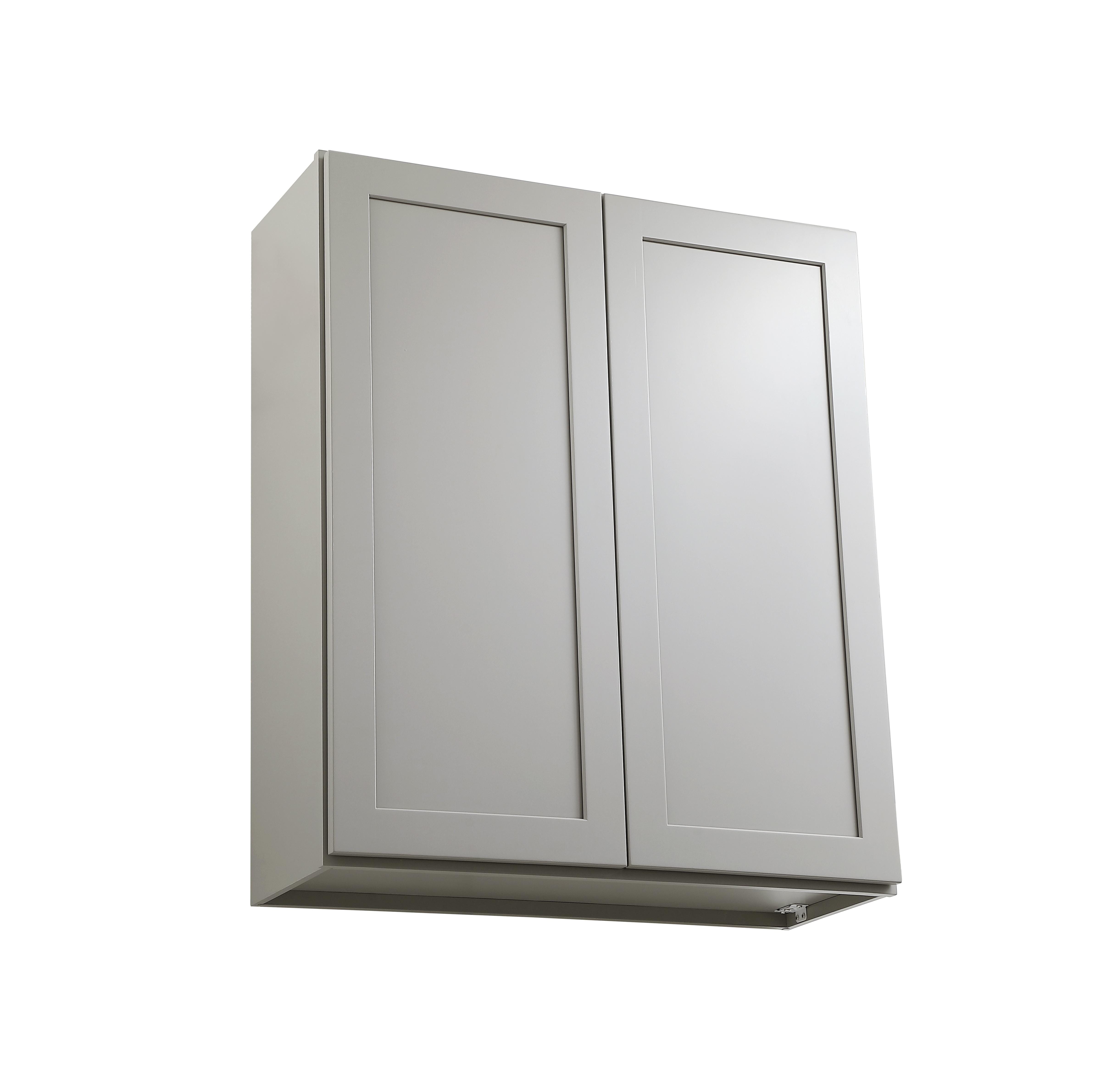 Installation Manual
Specification Sheet
Dimensions
Length: 33"
Width: 12"
Height: 39"
Specifications
Assembly Required: Yes
Distressed Finish: No
Finish (Color): Grey
Rubberwood and Plywood
Product Shape: Rectangle
Product Type: Kitchen Wall Cabinet
Product Warranty: 1 year limited
Weight: 51.8
Wire Included: No
Wood Type: Rubberwood
Shipment type: Small Parcel
Drawers
Drawers Included: No
Shelves
Number of Shelves: 2 - alternate view