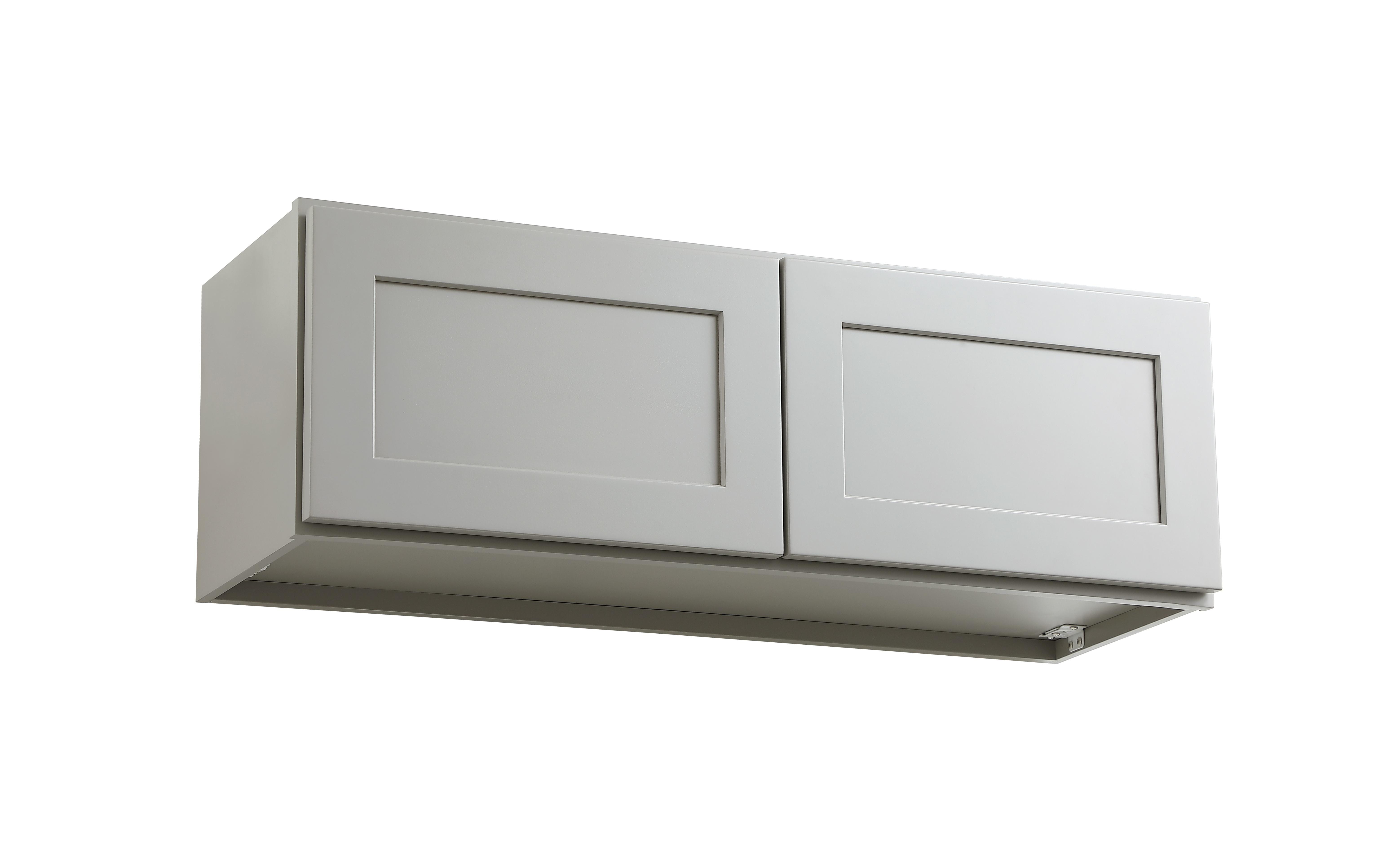 Installation Manual
Specification Sheet
Dimensions
Length: 36"
Width: 12"
Height: 12"
Specifications
Assembly Required: Yes
Distressed Finish: No
Finish (Color): Grey
Rubberwood and Plywood
Product Shape: Rectangle
Product Type: Kitchen Wall Cabinet
Product Warranty: 1 year limited
Weight: 22.7
Wire Included: No
Wood Type: Rubberwood
Shipment type: Small Parcel
Drawers
Drawers Included: No - alternate view