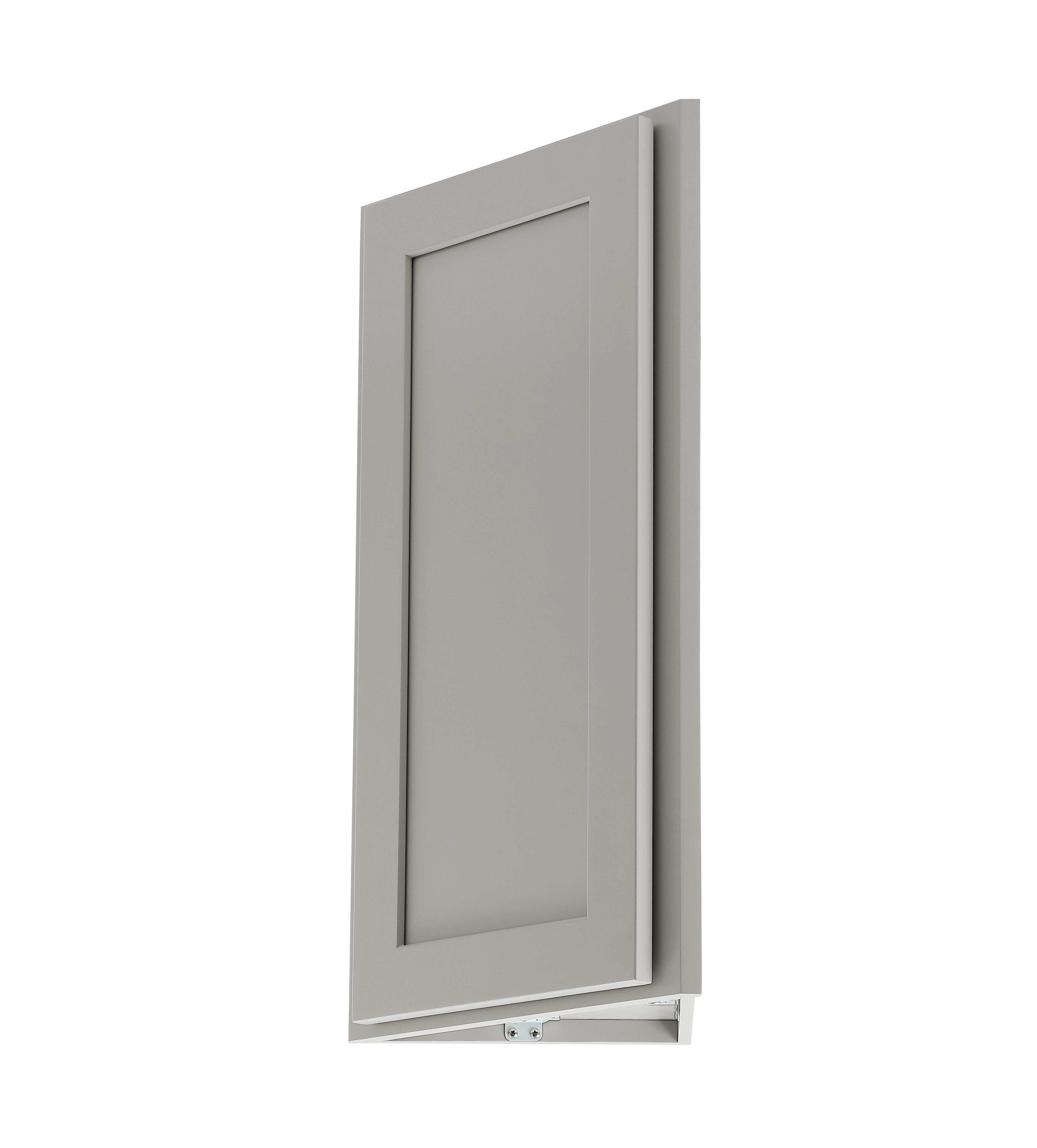 Installation Manual
Specification Sheet
Dimensions
Length: 12"
Width: 12"
Height: 30"
Specifications
Assembly Required: Yes
Distressed Finish: No
Finish (Color): Grey
Rubberwood and Plywood
Product Shape: Triangle
Product Type: Kitchen Wall End Angle Cabinet
Product Warranty: 1 year limited
Weight: 17.7
Wire Included: No
Wood Type: Rubberwood
Shipment type: Small Parcel
Drawers
Drawers Included: No
Shelves
Number of Shelves: 2 - alternate view