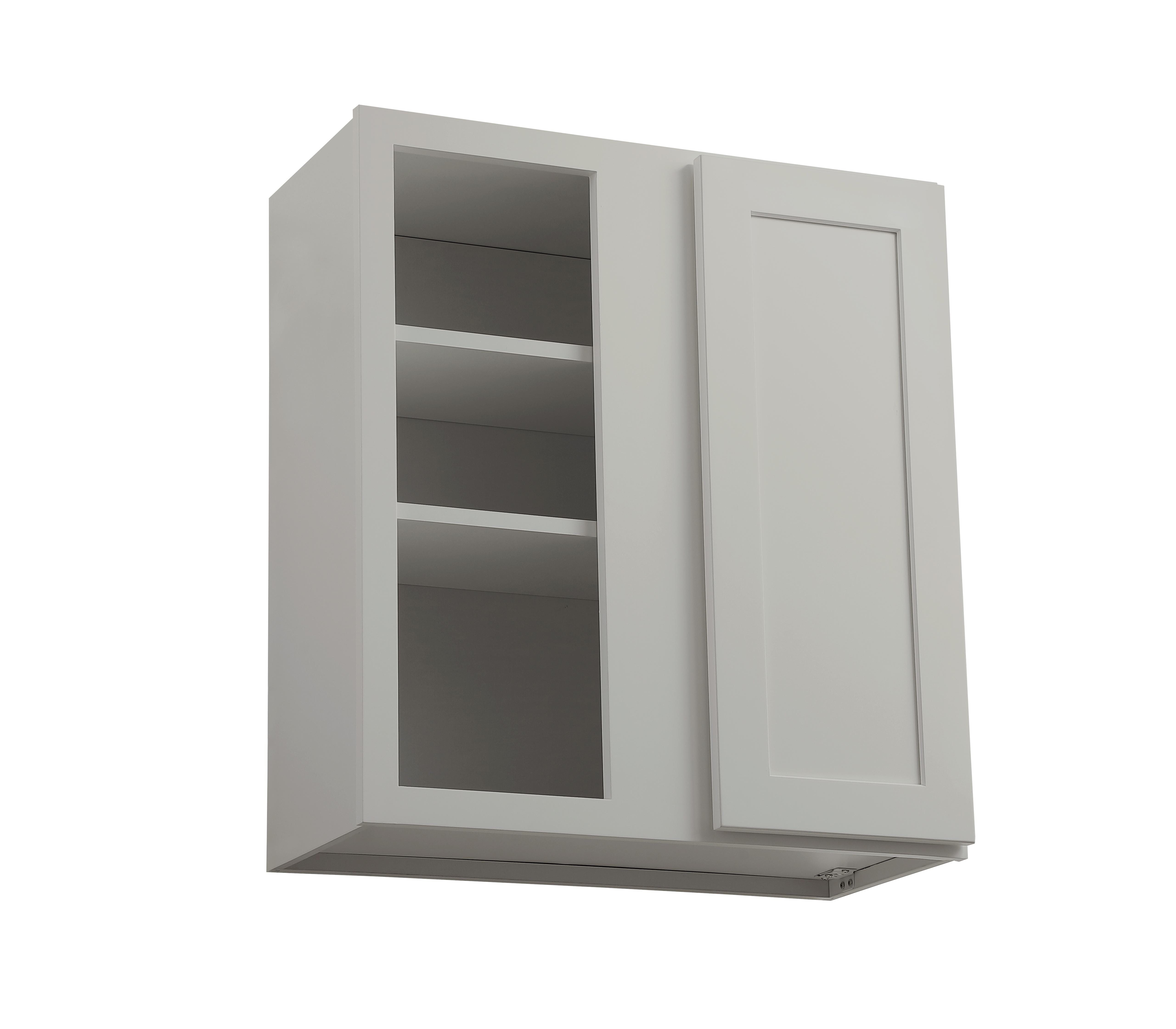 Installation Manual
Specification Sheet
Dimensions
Length: 27"
Width: 12"
Height: 30"
Specifications
Assembly Required: Yes
Distressed Finish: No
Finish (Color): Grey
Rubberwood and Plywood
Product Shape: Rectangle
Product Type: Kitchen Wall Blind Corner Cabinet
Product Warranty: 1 year limited
Weight: 37.1
Wire Included: No
Wood Type: Rubberwood
Shipment type: Small Parcel
Drawers
Drawers Included: No
Shelves
Number of Shelves: 2 - alternate view