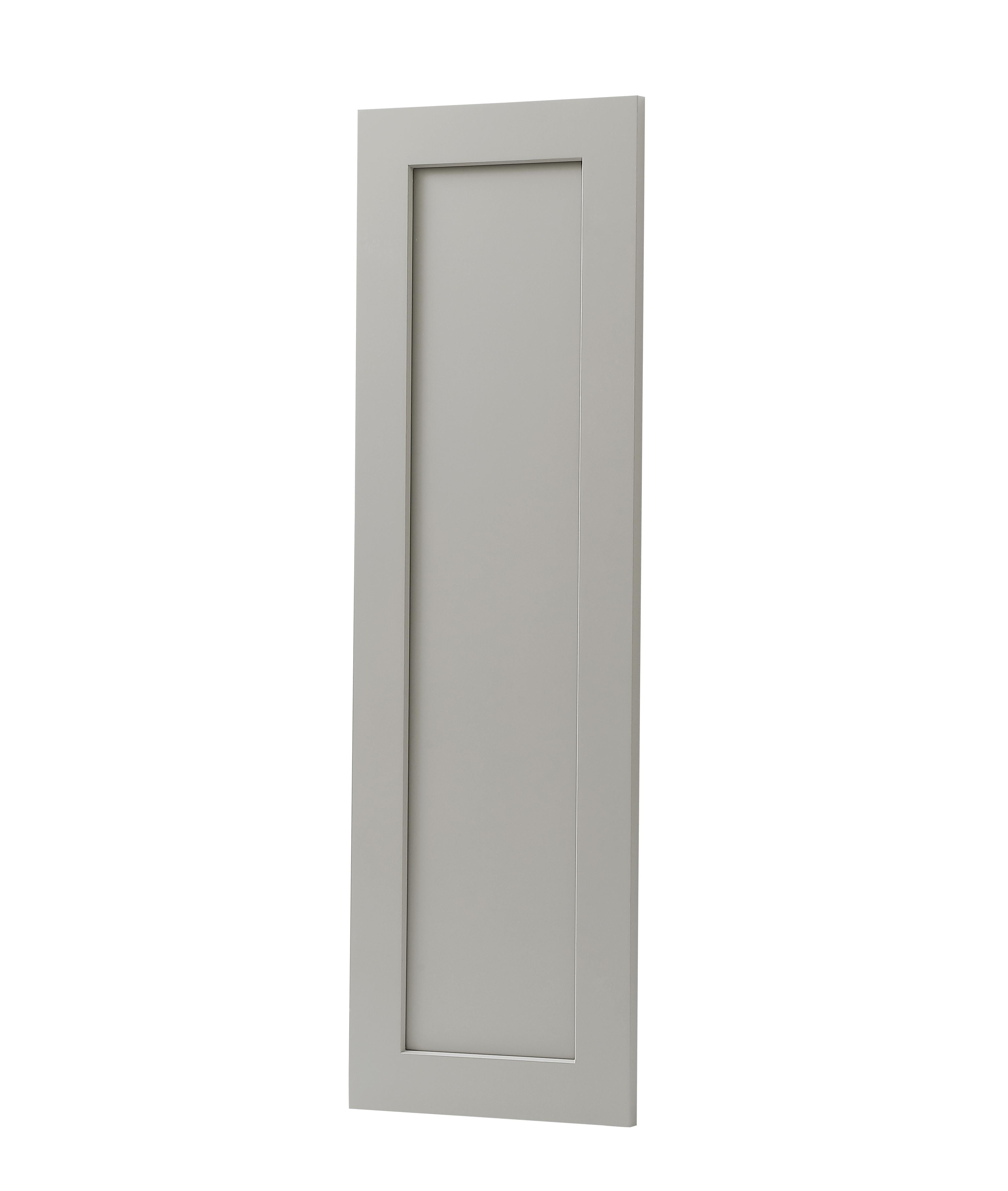 Specification Sheet
Dimensions
Length: 12"
Width: 39"
Height: 0.75"
Specifications
Assembly Required: Yes
Distressed Finish: No
Finish (Color): Grey
Door Frame: Rubberwood / panel: MDF
Product Shape: Rectangle
Product Type: Kitchen Wall End Panel
Product Warranty: 1 year limited
Weight: 5.5566
Wire Included: No
Shipment type: Small Parcel - alternate view