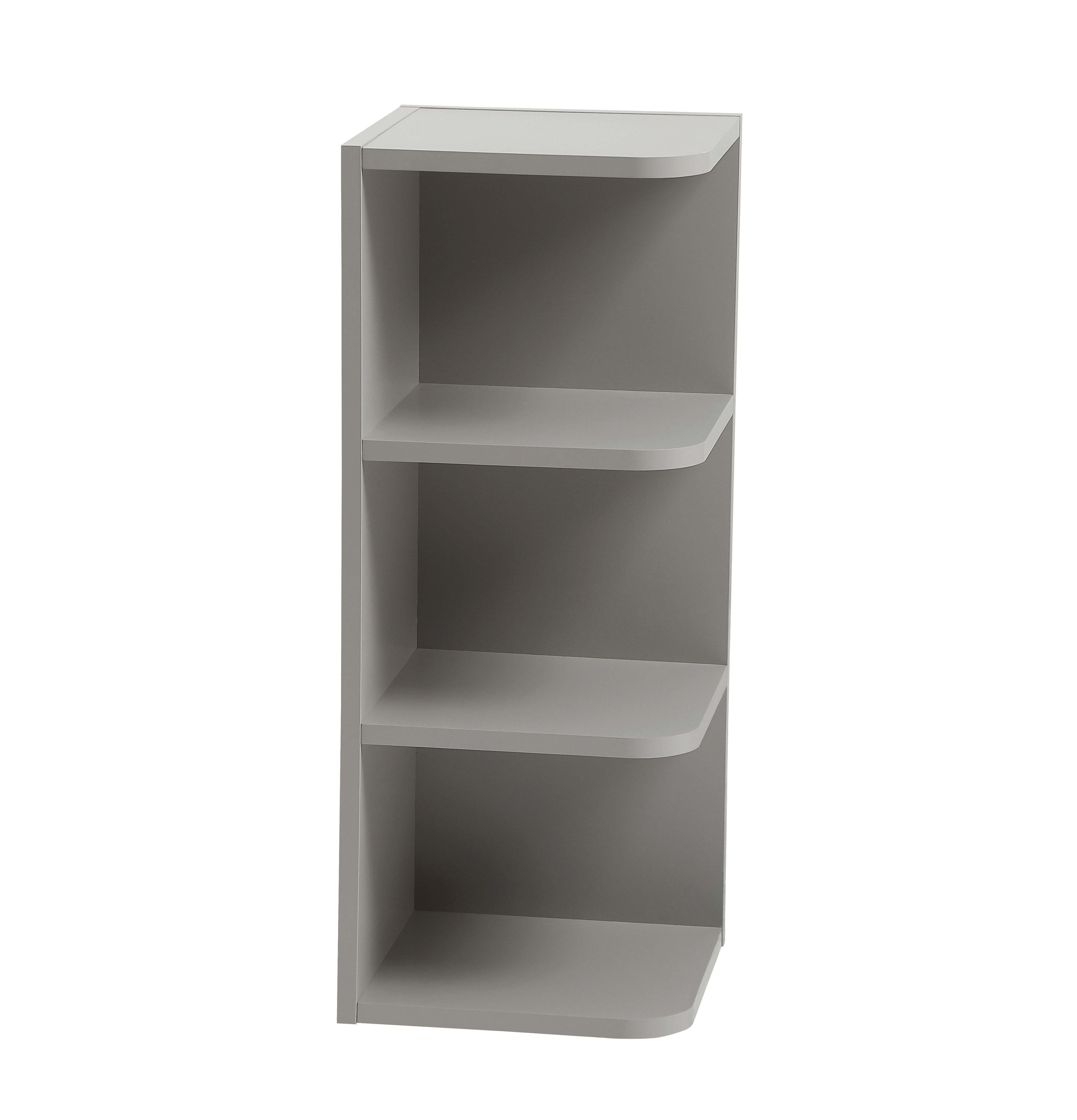 Installation Manual
Specification Sheet
Dimensions
Length: 12"
Width: 12"
Height: 30"
Specifications
Assembly Required: Yes
Distressed Finish: No
Finish (Color): Grey
Plywood
Product Shape: Rectangle
Product Type: Kitchen Wall Open End Shelf Cabinet
Product Warranty: 1 year limited
Weight: 17
Wire Included: No
Shipment type: Small Parcel
Drawers
Drawers Included: No
Shelves
Number of Shelves: 4 - alternate view
