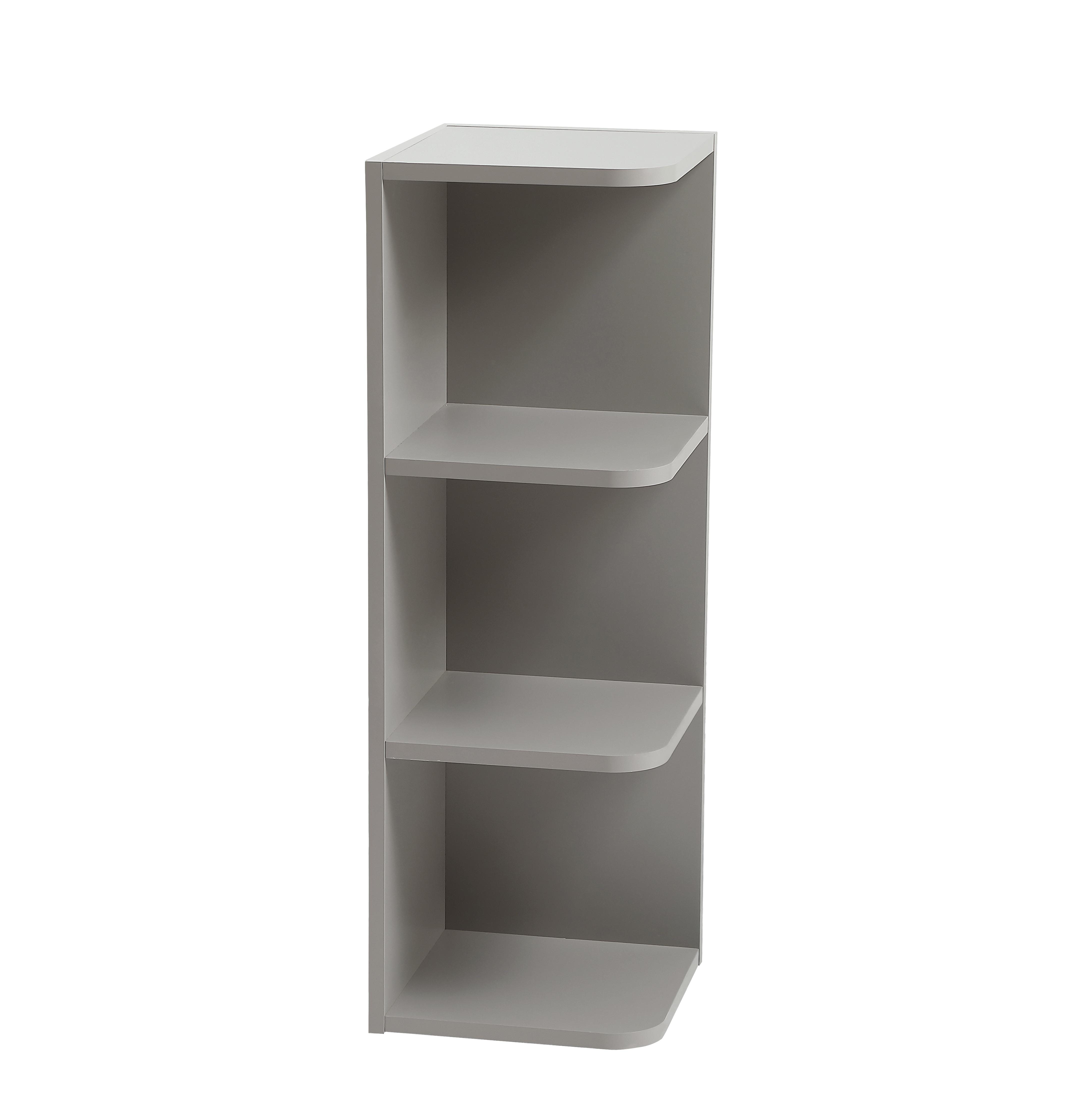 Installation Manual
Specification Sheet
Dimensions
Length: 12"
Width: 12"
Height: 36"
Specifications
Assembly Required: Yes
Distressed Finish: No
Finish (Color): Grey
Plywood
Product Shape: Rectangle
Product Type: Kitchen Wall Open End Shelf Cabinet
Product Warranty: 1 year limited
Weight: 19.3
Wire Included: No
Shipment type: Small Parcel
Drawers
Drawers Included: No
Shelves
Number of Shelves: 4 - alternate view