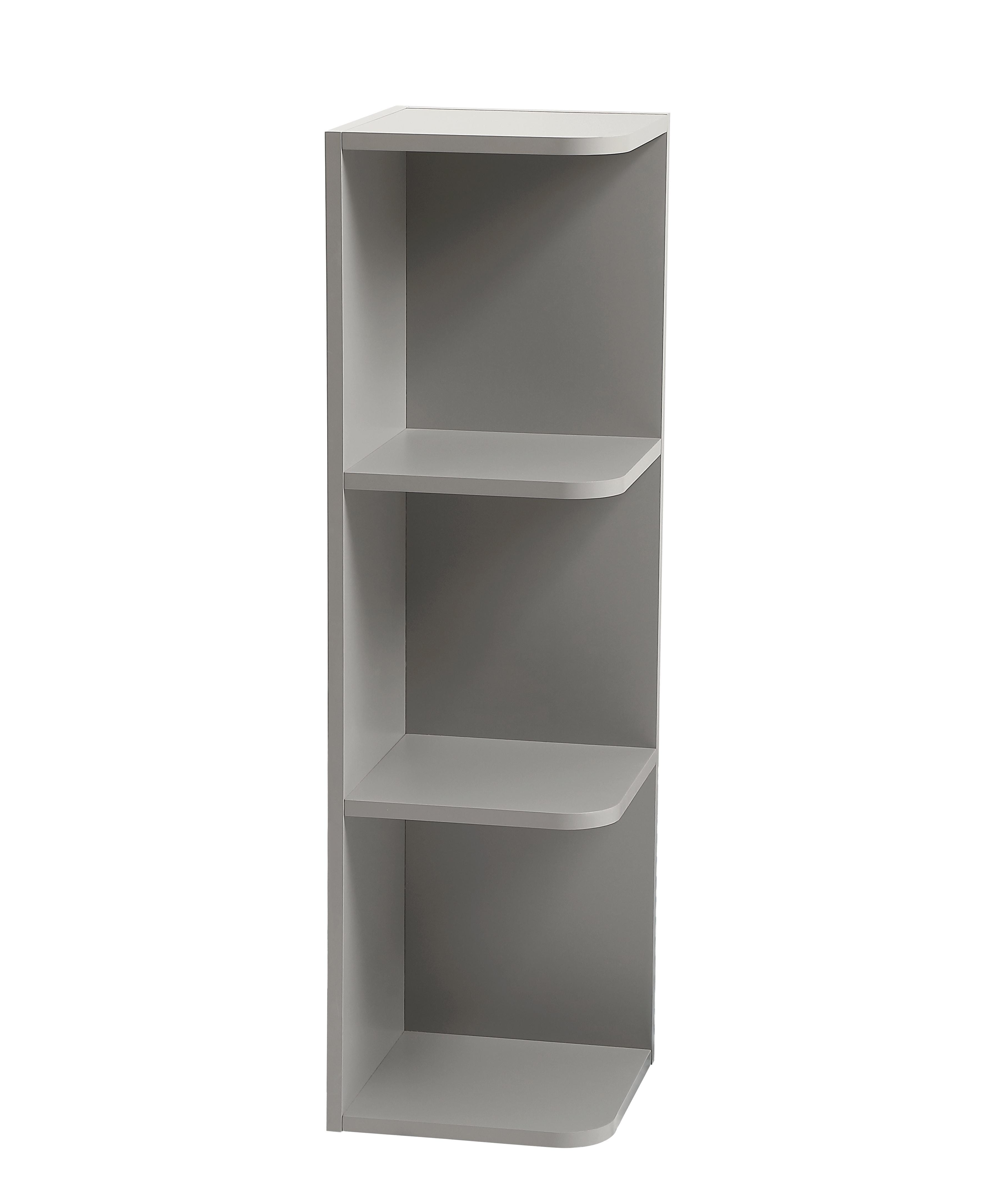Installation Manual
Specification Sheet
Dimensions
Length: 12"
Width: 12"
Height: 42"
Specifications
Assembly Required: Yes
Distressed Finish: No
Finish (Color): Grey
Plywood
Product Shape: Rectangle
Product Type: Kitchen Wall Open End Shelf Cabinet
Product Warranty: 1 year limited
Weight: 20.6
Wire Included: No
Shipment type: Small Parcel
Drawers
Drawers Included: No
Shelves
Number of Shelves: 4 - alternate view