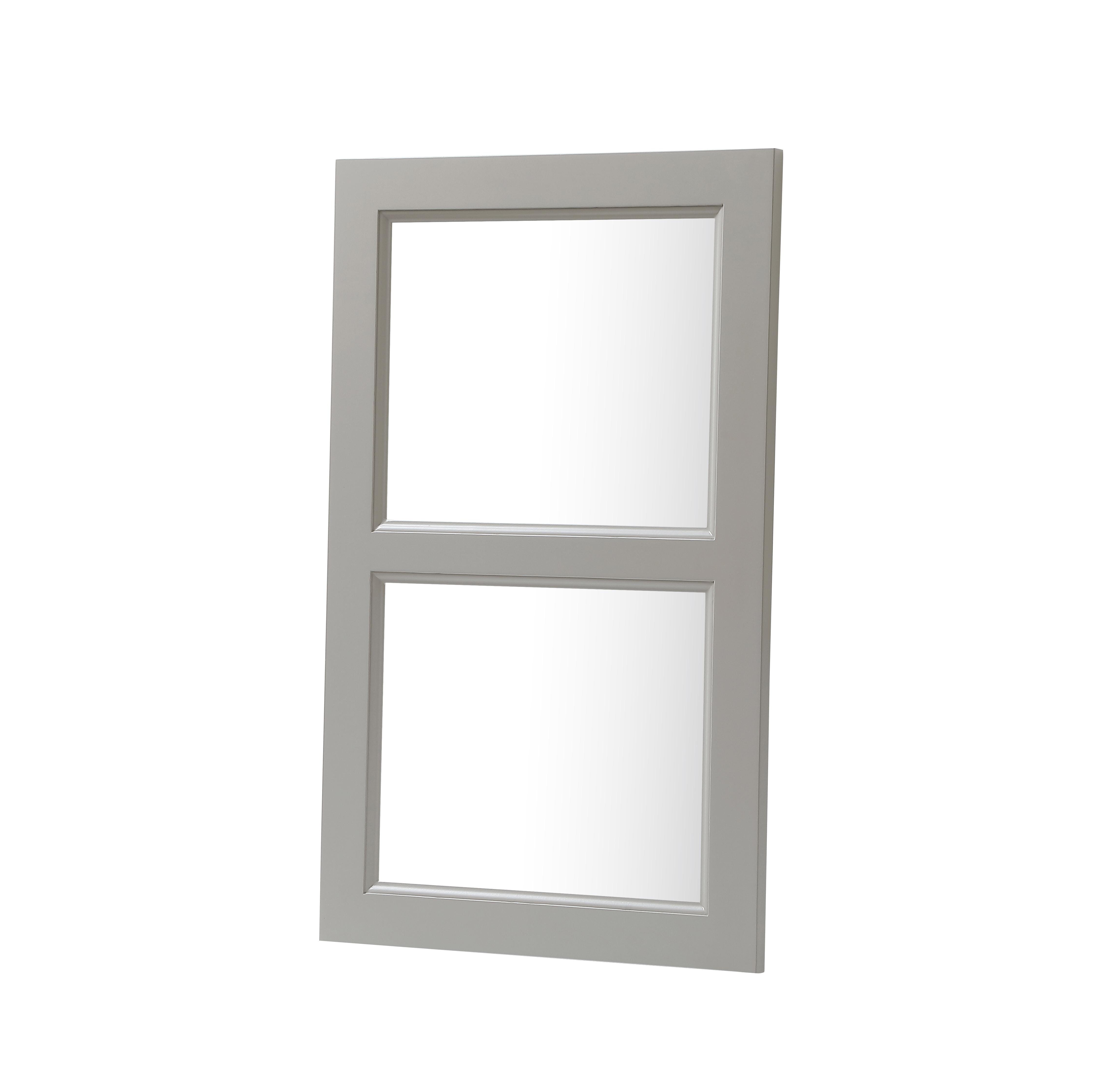 Specification Sheet
Dimensions
Length: 17.76"
Width: 0.75"
Height: 29.06"
Specifications
Assembly Required: Yes
Distressed Finish: No
Finish (Color): Grey
Rubberwood and Glass
Product Shape: Rectangle
Product Type: Kitchen Wall Mullion Door
Product Warranty: 1 year limited
Weight: 8.379
Wire Included: No
Shipment type: Small Parcel - alternate view