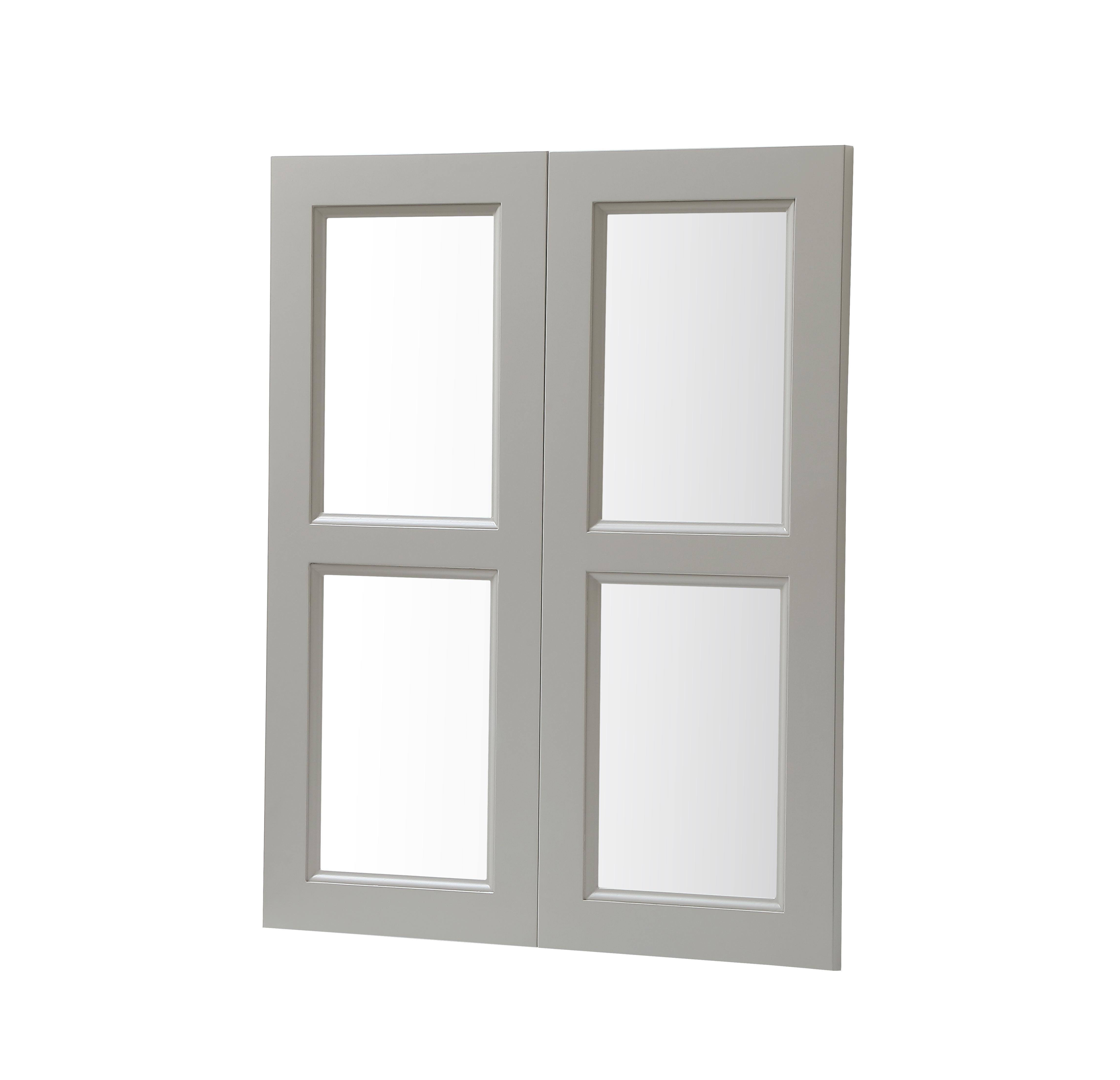 Specification Sheet
Dimensions
Length: 11.77"
Width: 0.75"
Height: 29.06"
Specifications
Assembly Required: Yes
Distressed Finish: No
Finish (Color): Grey
Rubberwood and Glass
Product Shape: Rectangle
Product Type: Kitchen Wall Mullion Door
Product Warranty: 1 year limited
Weight: 5.6007
Wire Included: No
Shipment type: Small Parcel - alternate view