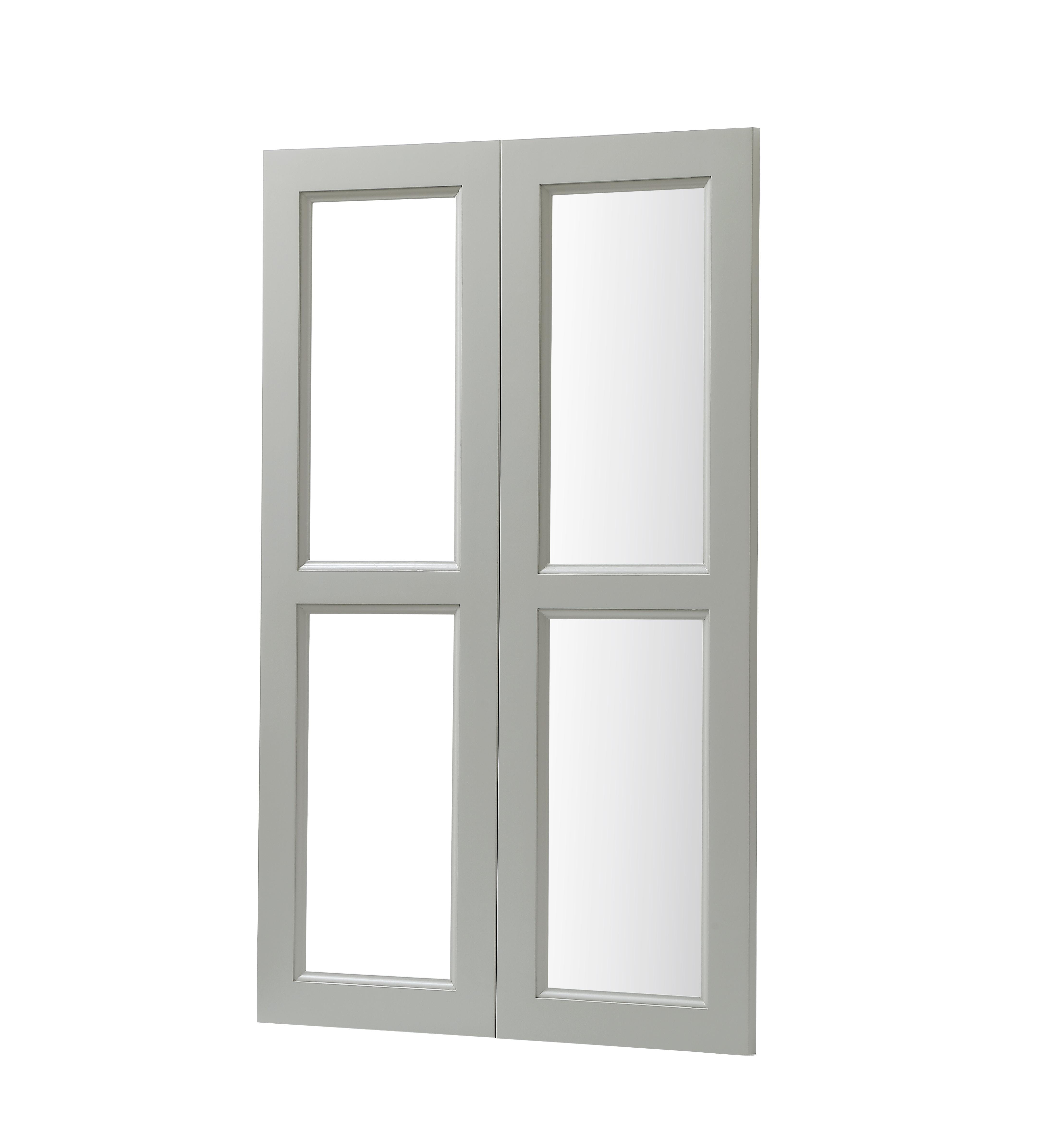 Specification Sheet
Dimensions
Length: 11.77"
Width: 0.75"
Height: 38.07"
Specifications
Assembly Required: Yes
Distressed Finish: No
Finish (Color): Grey
Rubberwood and Glass
Product Shape: Rectangle
Product Type: Kitchen Wall Mullion Door
Product Warranty: 1 year limited
Weight: 7.4088
Wire Included: No
Shipment type: Small Parcel - alternate view